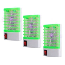 3 Lamp Insect Killer Mosquito Zapper Bug Pest Fly Trap Electric repeller Light