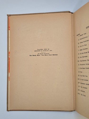 THE SHORE ROAD MYSTERY - 1928 by F.W. Dixon - Grosset & Dunlap - Antique HC - Picture 5 of 6