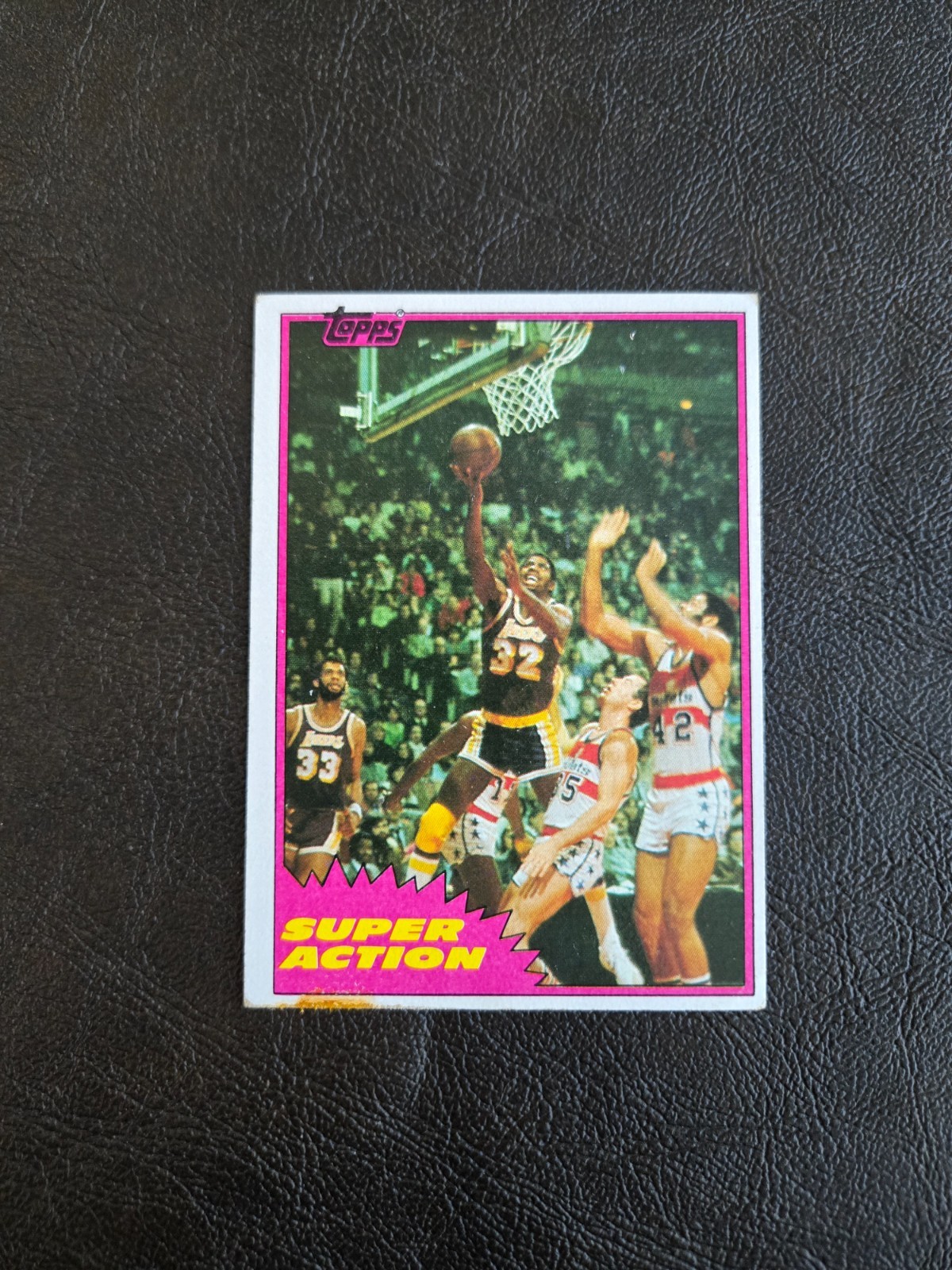 MAGIC JOHNSON 1981-82 TOPPS BASKETBALL CARD #109 west LOS ANGELES LAKERS