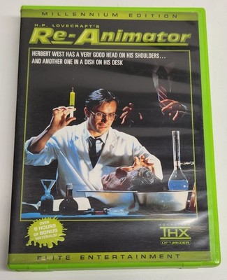 Re-Animator (DVD, 2002, 2-Disc Set, Millennium Edition) HP Lovecraft
