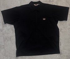 Ben Davis Short Sleeve 1/2 Zip Shirt pullover Black Size 2XL