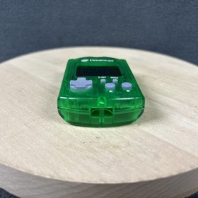 SEGA Dreamcast - OEM Green VMU Virtual Memory Unit w/ New Batteries - Tested