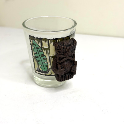 Hawaii Tiki Shot Glass 3D Handle Barware Souvenir Tropical Mug Mini Glass Bar