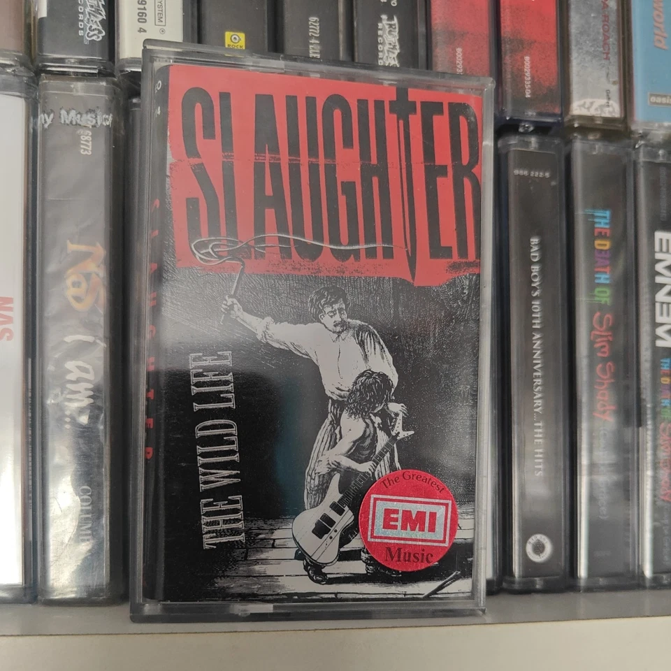 Slaughter The Wild Life FULLY PLAY GRADED cassette album ** ref images  - Image 2 of 4