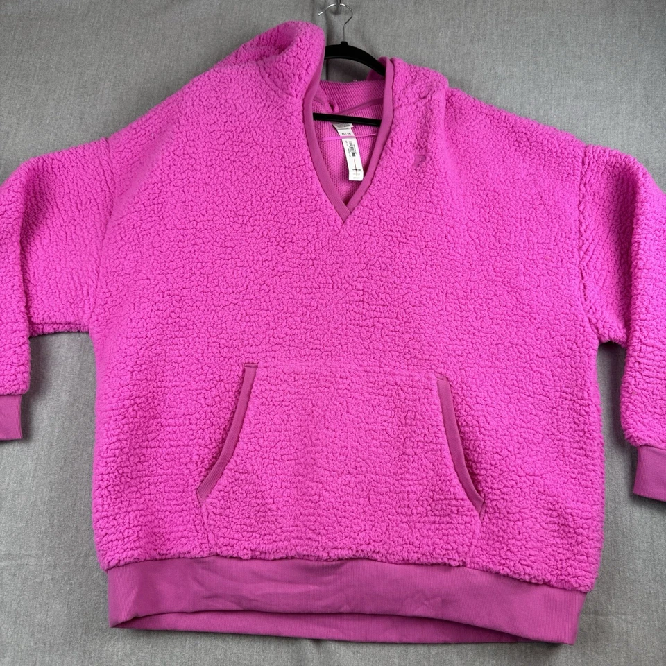Victoria's Secret ROSA Sherpa Sudadera con Capucha Oso de Peluche Sudadera XL Rosa NUEVO CON ETIQUETAS NUEVO Foto 3 de 4