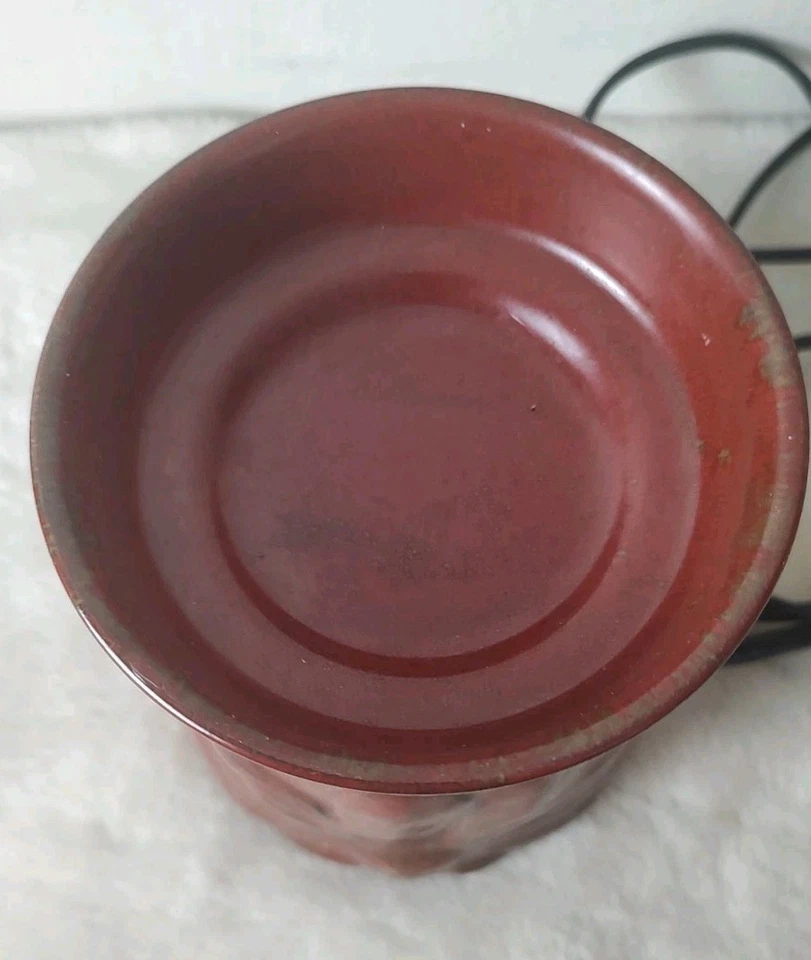 Scentsy богемное шик маргаритки деревенский коричневый полноразмерный аромат воск расплав подогреватель кирпич красный - Изображение 3 из 4