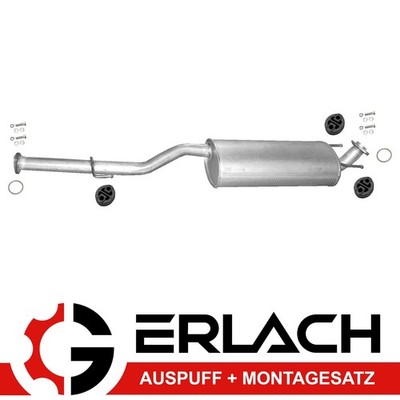 Auspuff für Toyota Hi-Lux 2.5 3.0 D D-4D Pick-up Mittelschalldämpfer 4089