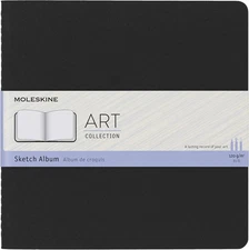  Moleskine Art Sketch Album, Soft Cover, Square (7.5" x 7.5") Pl Diary