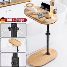 Beistelltisch Betttisch Pflegetisch Höhenverstellbar Sofatisch Badetablett DHL