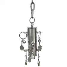 Parrot Toys Hang Bell Stainless Steel Heavy Duty Bird Bite Cage Display Pendant