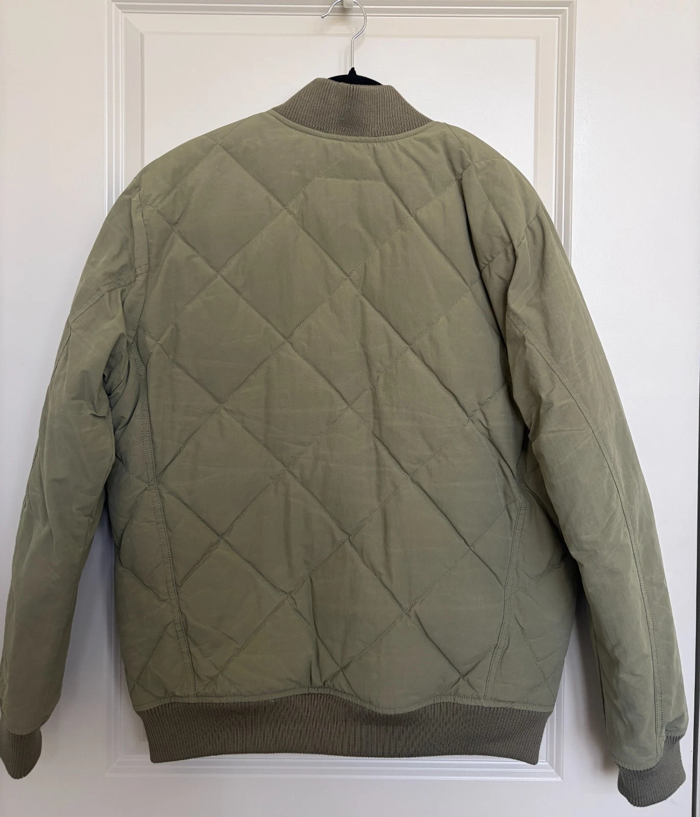 Eddie Bauer x Huckberry The Skyliner Waxed Jacket - Size M - Light Olive (Breen) - product detail image 2