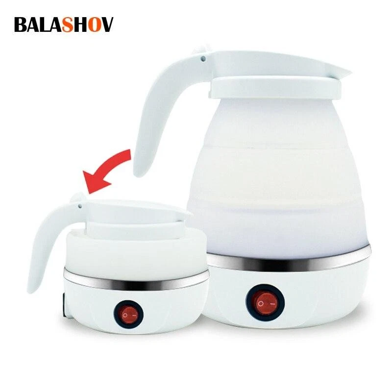 Foldable Portable Electric Kettle 600ML Travel Tea Coffee Water Heater 220V