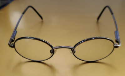 VTG OshKosh France OK 388 001 Kids Eyeglasses Silver Oval Frames 38-17-120