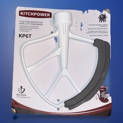 Kitchpower Flex Edge Beater Lift Stand Mixer KP6T Kitchenaid Accessory Open Box