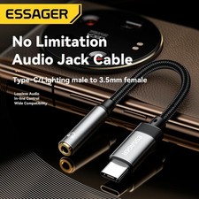 USB-C Type C to 3.5MM Aux Headphone Jack Adapter for iPhone17 16 15 Android US