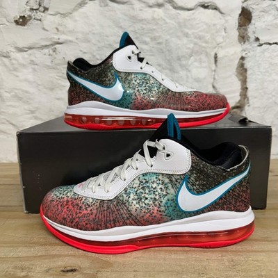 Nike LeBron 8 V2 Low 'Miami Nights' Men's Size 8.5 Pre-owned Sneakers DJ4436-100
