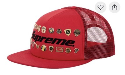 Supreme Pins Mesh Back 5-Panel Red | eBay