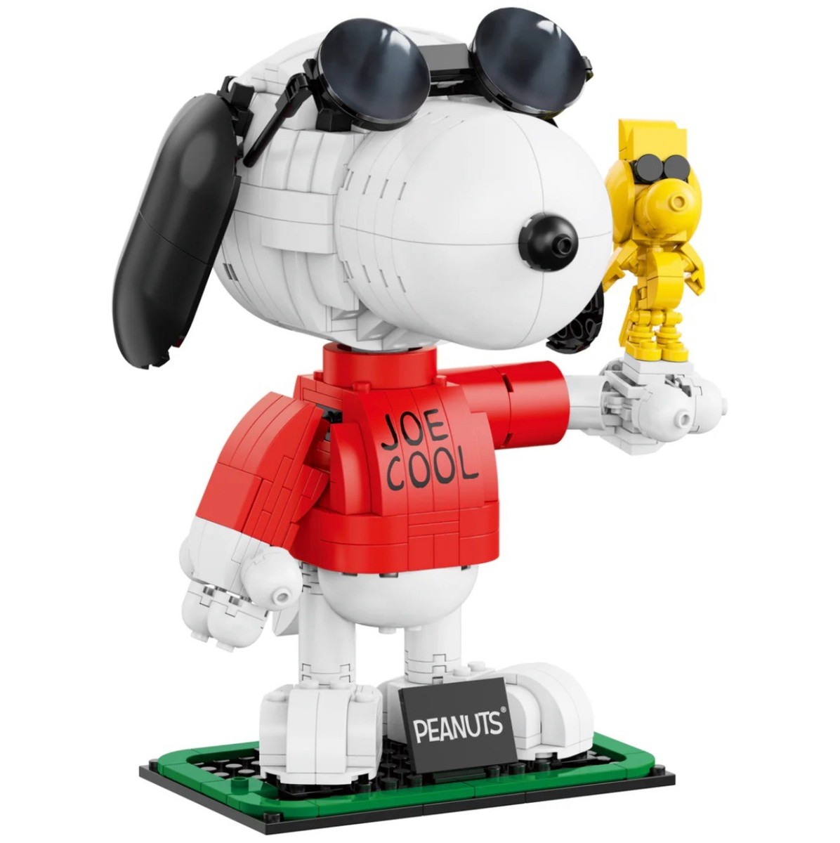 PEANUTS スノーボード 赤 ウッドストック joe cool Brickcraft Peanuts Snoopy 'Joe Cool' Building Set Limited Edition