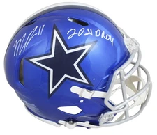 Cowboys Micah Parsons "21 DROY" Signed Flash F/S Speed Proline Helmet Fanatics