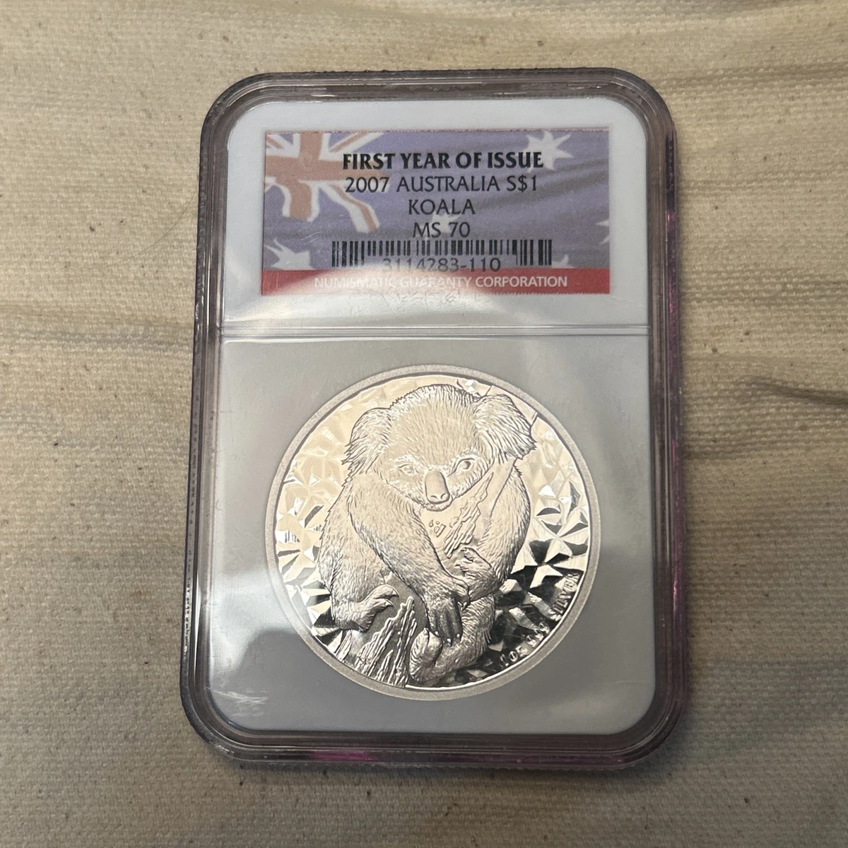 Australian Koala MS 70 Graded 1 oz Precious Metal Content per Unit