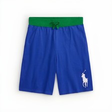 Polo Ralph Lauren Big Boys Big Pony Cotton Jersey Shorts Size L 14-16 NWT