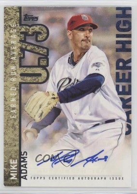 2015 Topps Career High Auto Mike Adams #CH-MA Auto