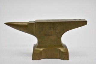 Vintage mini brass anvil