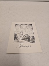 Vintage UP Union Pacific Railroad 1967 Route Of The Domeliners Beverage Menu