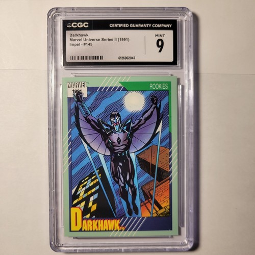 1991 Marvel Universe Series II, Darkhawk #145. CGC Grade 9 Mint