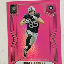 2025 Panini Donruss Elite Brock Bowers Pink #13 Las Vegas Raiders Football