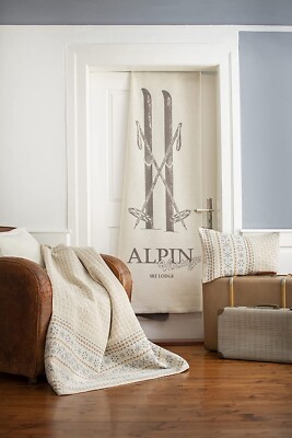 David Fussenegger Decke Kuscheldecke Plaid Wohndecke Alpin Vintage Ski Lodge