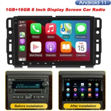 8" GPS Car MP5 Player Radio Stereo Bluetooth For Chevy Silverado Sierra 1GB+16GB