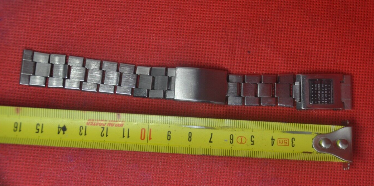 Vintage Japanese men Watch Band bracelet with multi-calendar Bambi