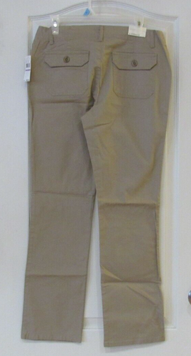 Gloria Vanderbilt Khaki Unltd. Midnight Straight Leg Pant Women's Sz 10 NWT  | eBay
