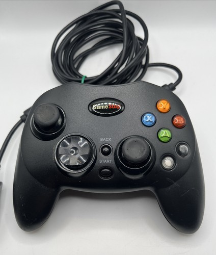 Game Stop- Corded Wired Controller For Original Xbox- Black. USED FREE SHIPPING - Picture 2 of 5