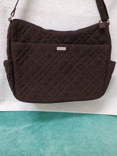 Vera Bradley Diaper Bag Tote Espresso Brown Microfiber NWOT Excellent - Picture 2 of 24