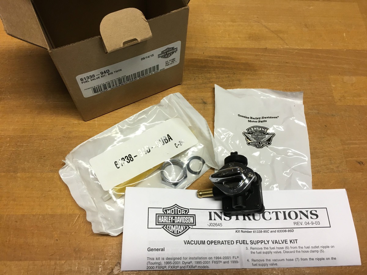61338-94D BENZINHAHN HARLEY® FÜR ALLE BIG TWIN® MODELLE AB 1994 