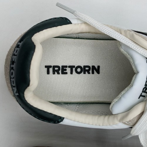 Tretorn "Rawlins" Sneaker da donna, in pelle e nylon/tela (grigio/verde) - NUOVO - Foto 17 di 19