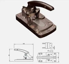 Leather strap making punching machine manual end hole spacing tool