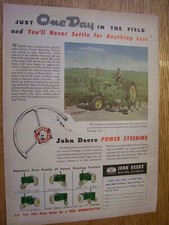 VINTAGE  JOHN DEERE ADVERTISING SHEET - # 70 TRACTOR & CULTIVATOR-1955