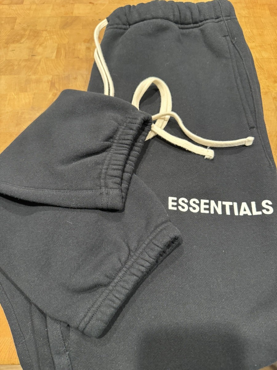 Fear Of God Essentials Graphic Sweatpants Fw18 Black | eBay