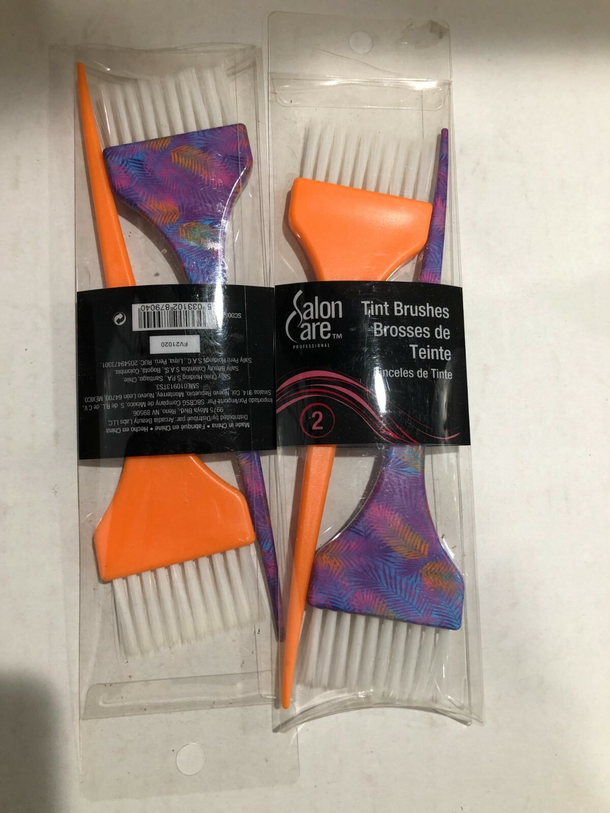 2 X Salon Care Patterned Tint Each Pk New Fre Ct Ranking Top13 Brushes