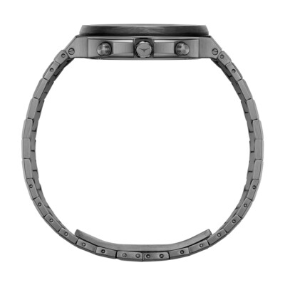 Montre Homme Zinvo Rival Chrono Venom - Chronographe Quartz, Acier Gris, Saphir - Neuf Avec étiquettes