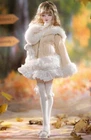 Handmade Coat  Dress Outfit Set clothes Hair Wig shoes For 1/4 BJD Doll