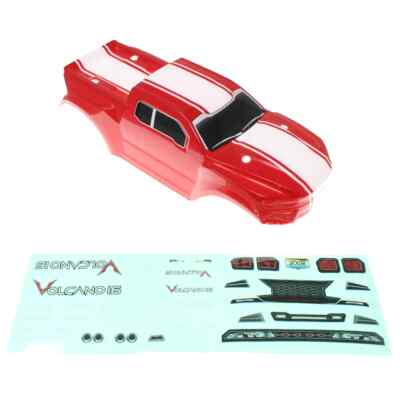 Redcat Volcano-16 Truck Body (Red) w/ Body Decals RER13659