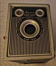 1940s Ansco Shur-Shot Jr. Camera - Vintage Display, Photo Prop, Collection