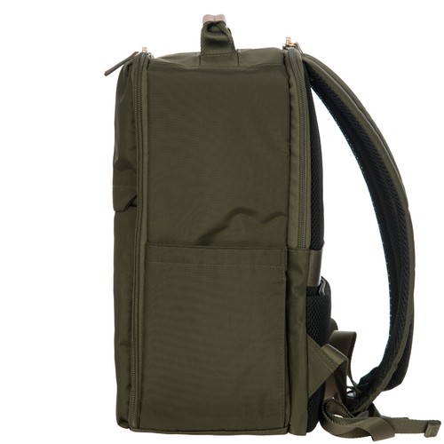 BRIC'S X-COLLECTION Medium travel underseat green nylon backpack 15.7"x9.8"x7.9" - Picture 6 of 9
