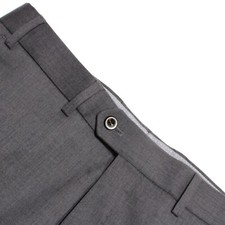 Hiltl NWT Dress Pants Size 48 32 US In Solid Gray Wool Blend Perfetto