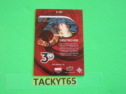 2015 UD MARVEL 3D LENTICULAR VARIANT SINGLE CARD(S) NEW YOU CHOOSE - Picture 22 of 134