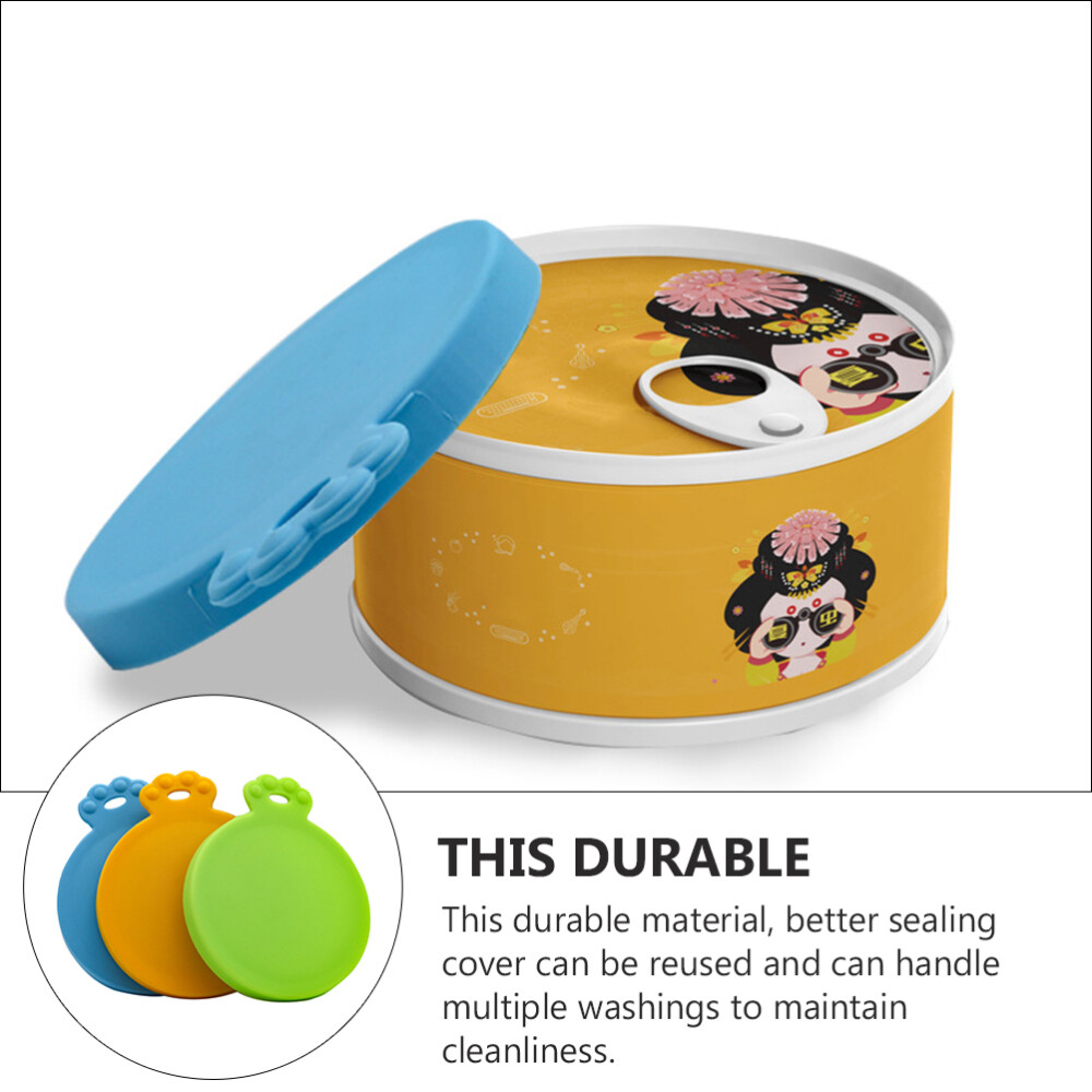 3 Pcs Pet Can Lid Silicone Cat Food Lids Sealed Jar Covers Canning eBay